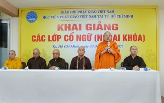 Học viện PGVN tại TP. HCM khai giảng các lớp Cổ ngữ Pāli, Hán cổ, chữ Nôm tại cơ sở I của Học viện